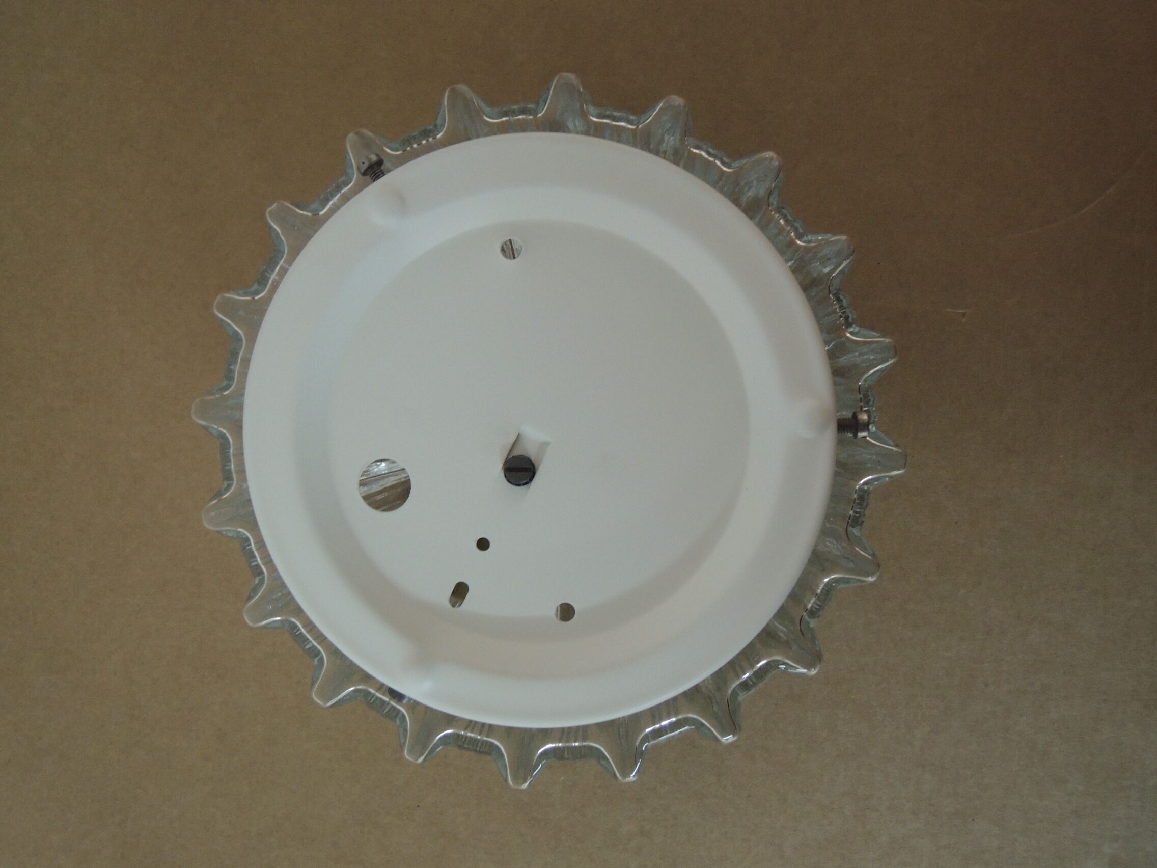 Small glass ceiling light