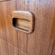 Small chest of drawers or bedside table in teak, Scandinavian design from the 70s vintage