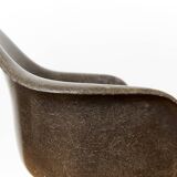 Seal Brown DAX fiberglass chair by Charles & Ray Eames for Herman Miller