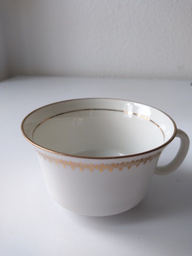 Large Limoges porcelain cups