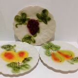 Trio of slurry dessert plates