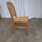 Set of 4 Mix & Match Dining Chairs with Cane Seat / Mid-Century Dining Furn