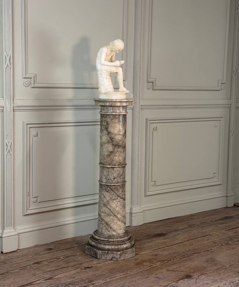 Alabaster column, around 1880