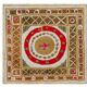 Vintage Turkish hand-knotted rug 124x138 cm