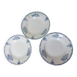 3 vintage soup plates from St Amand 220521