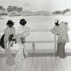 Two original ink and watercolor drawings signed Asia