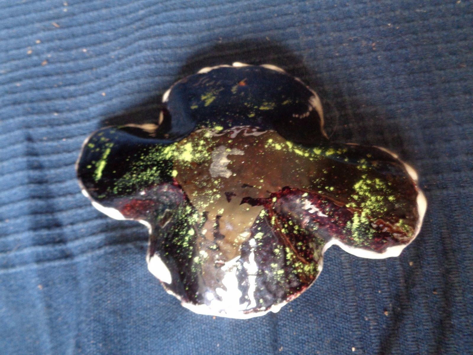 Empty pocket pocket pocket copper emaille vintage old limoges