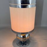 Large Mid-century Italian Chrome Table Lamp, 1970s