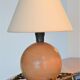 Table lamp, wooden ball foot