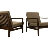 Mid Century Armchairs By Zenon Bączyk, 1960's, Set Of 2