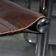 Set of 5 Cantilever MG5 chairs by Matteo Grassi in brown leather