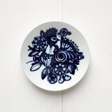 Vintage German peacock wall plate by Bjørn Wiinblad for Rosenthal, 1970s.