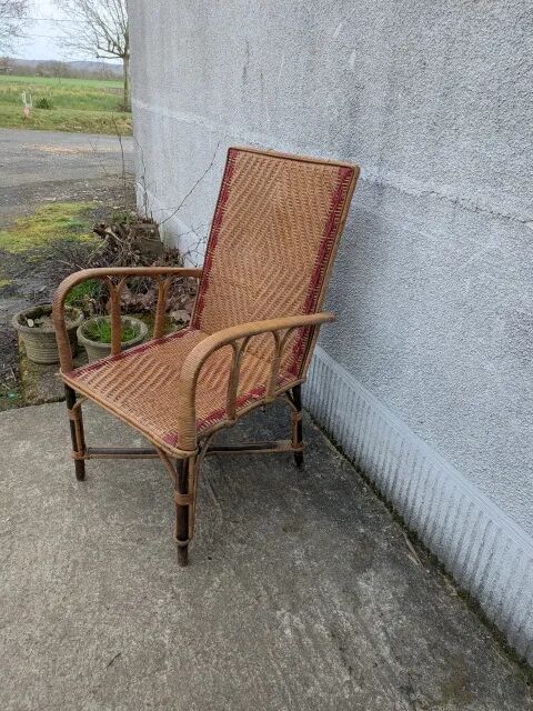 Wicker armchair