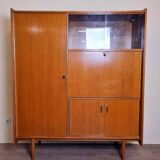 Vintage secretary cabinet from the 60s in teak