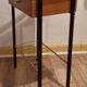 Bedside table, wood and metal, vintage, 60s