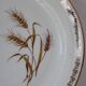 12 Wheat-patterned dessert plates - gold edged - pl -porcelaine vintage