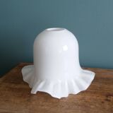 White opaline glass lampshade