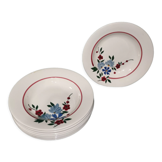 9 plates hollow Champfleury Digoin