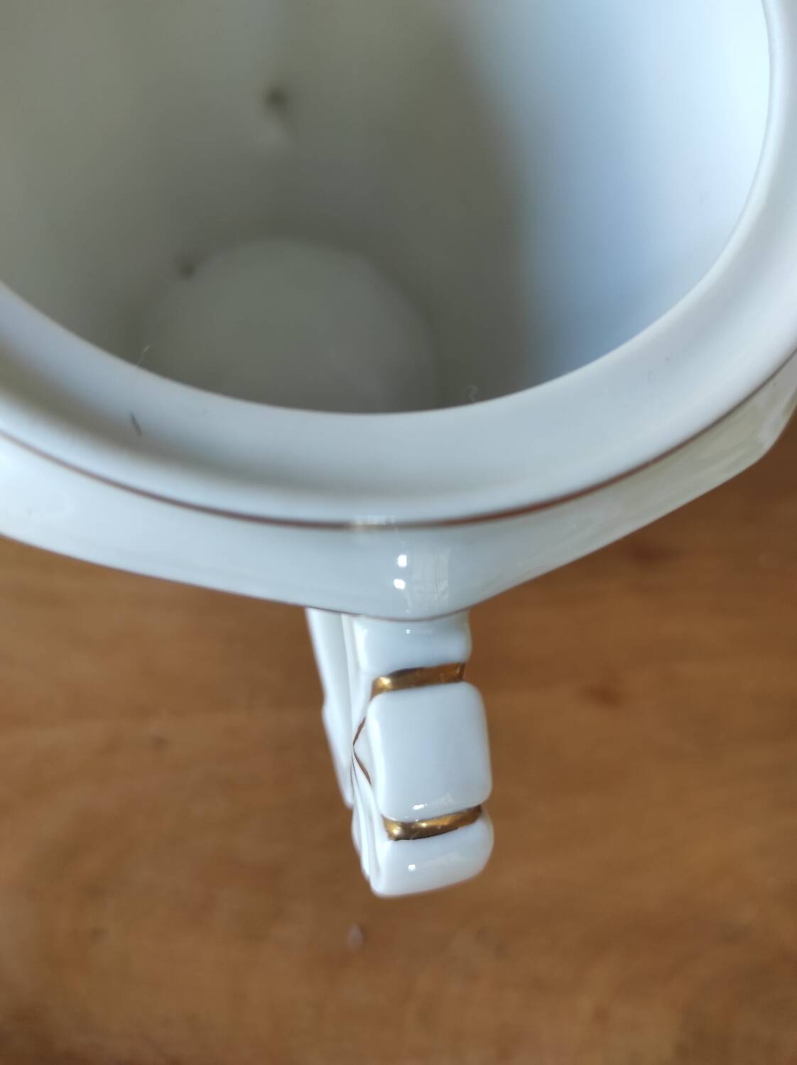 Porcelain sugar bowl with floral decoration