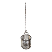 Large cylindrical lantern chandelier