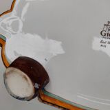 Gien earthenware jardinière, Renaissance model, 20th century.