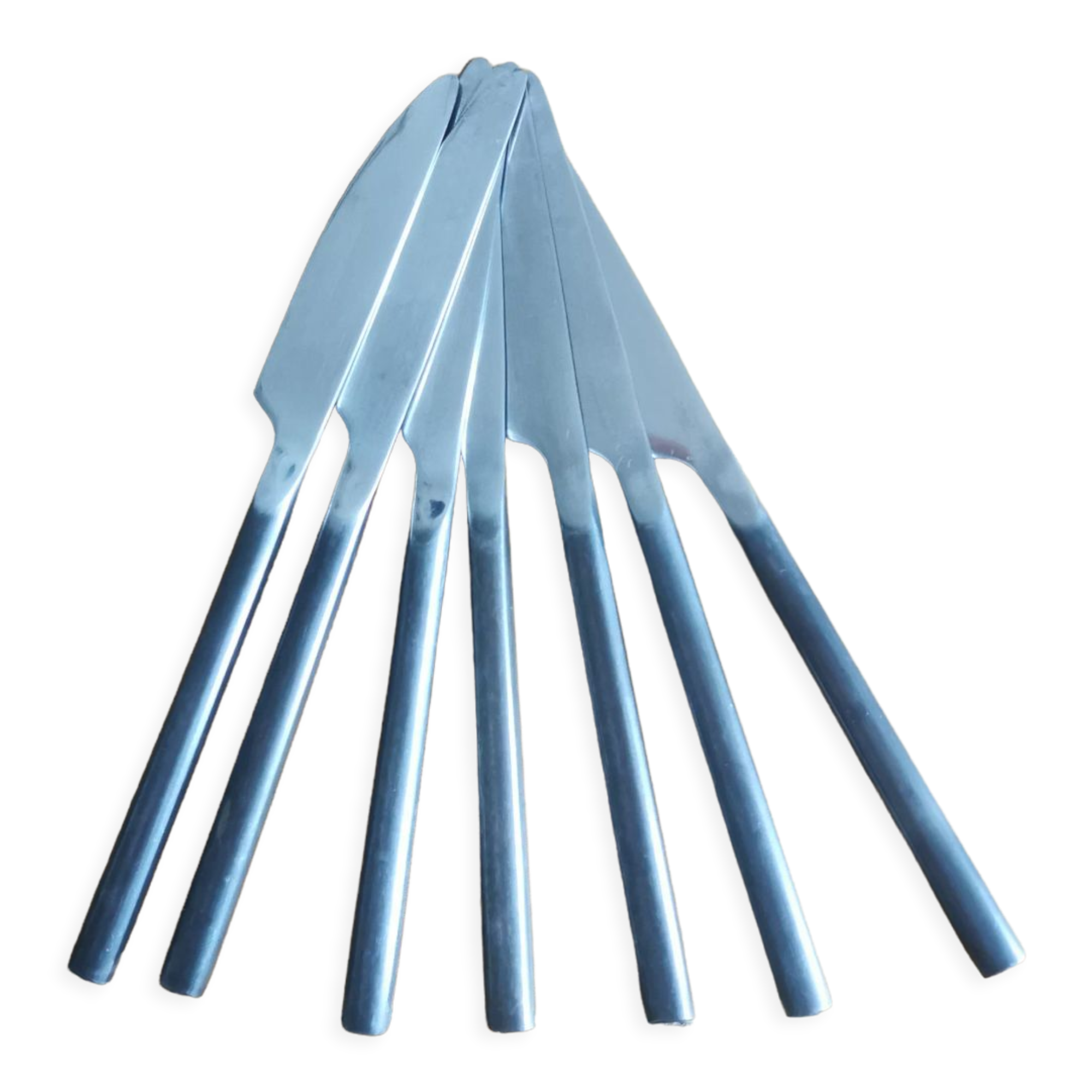 Service of 6 stainless steel and steel knives