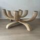 Scandinavian wooden chandelier with 8 branches