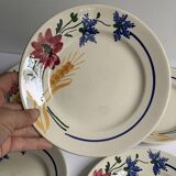 Sarreguemines dessert plates