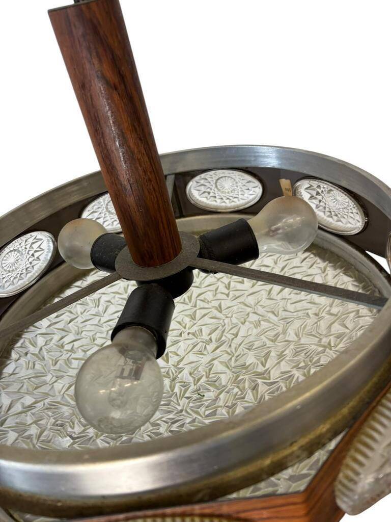 Vintage space age UFO chandelier / 1970s suspension