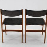 1960s Pair of Danish Teak Dining Chairs, Restored