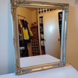 Miroir Bois et Stuk Argenté