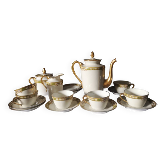 Limoges France Chabrol and Poirier Porcelain Tea Set with Sign