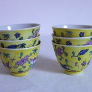 6 tasses à thé vintage, Chine