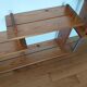 Vintage pine shelves in the style of Maison Regain.