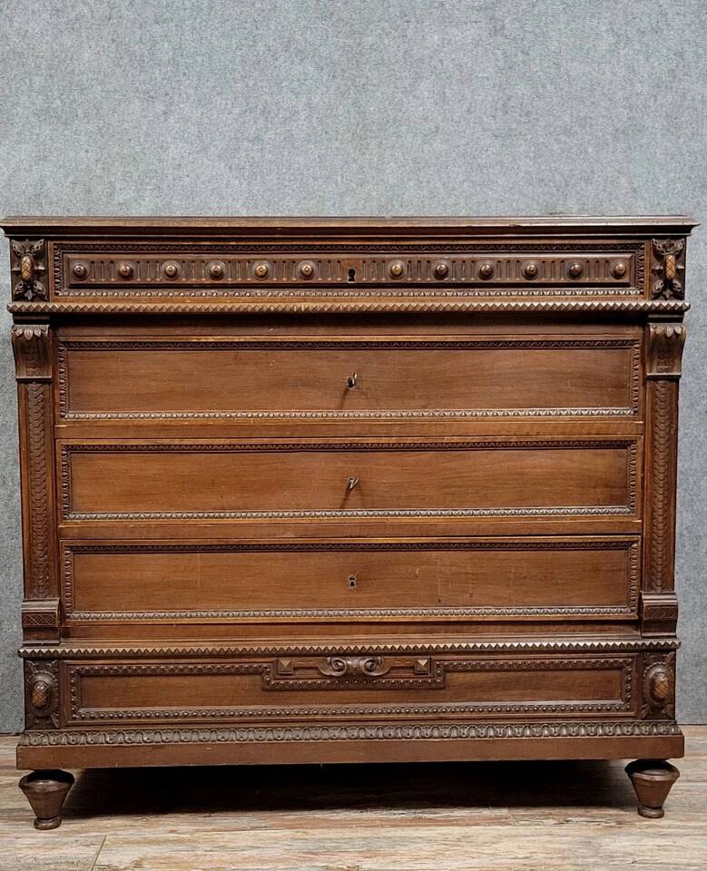 Louis XVI style mahogany chest of drawers circa 1850