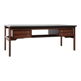 Midcentury Danish XL desk in rosewood and leather by Arne Vodder for Sibast