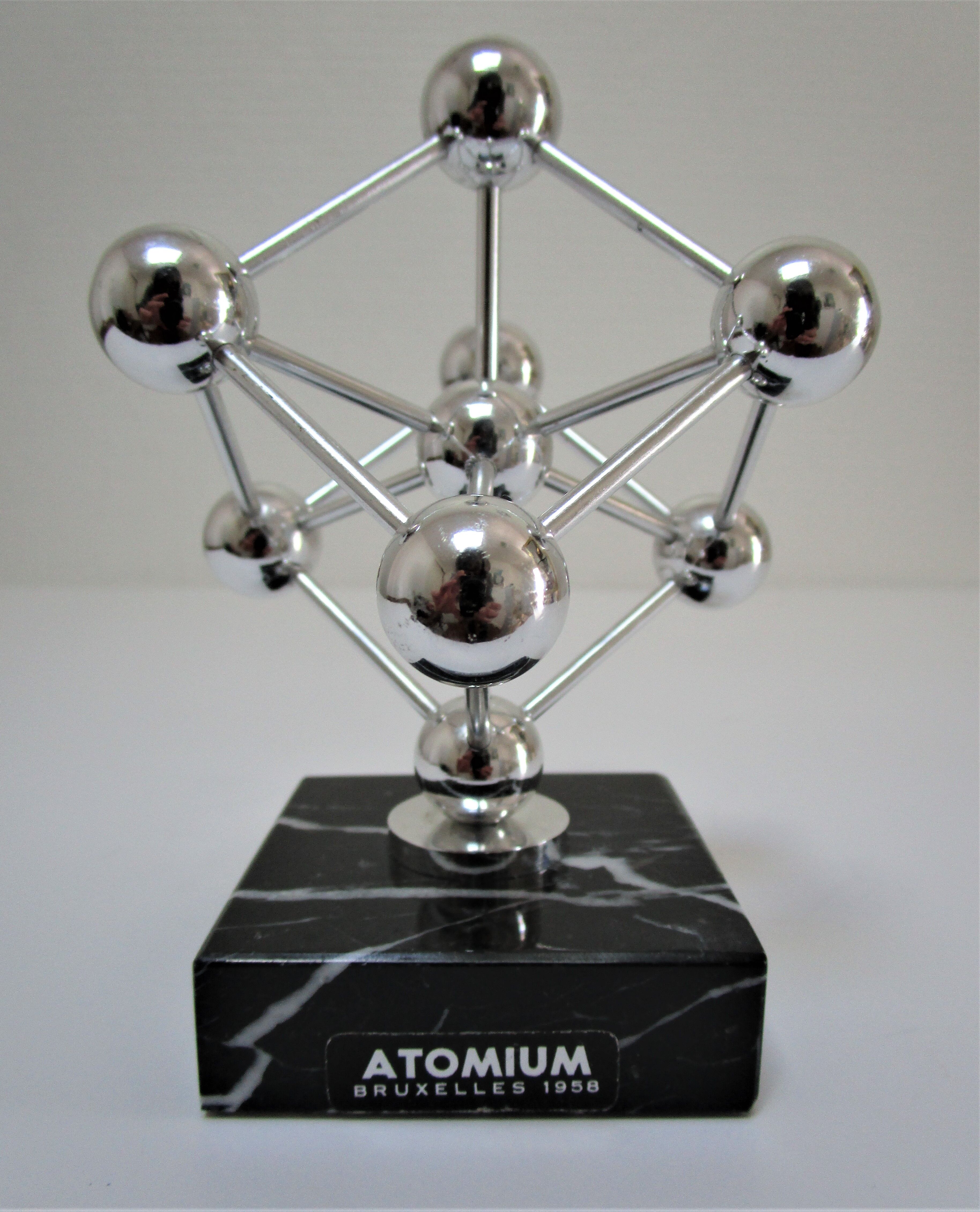 Clipboard atomium brussels metal marble vintage design
