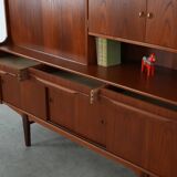 Teak highboard, Danish design, 1960s, production: Denmark