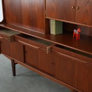 Teak highboard, Danish design, 1960s, production: Denmark