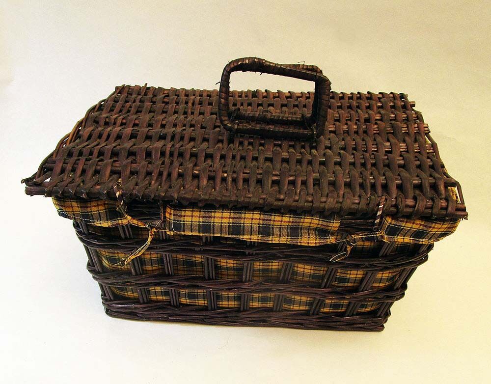 Vintage picnic basket