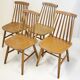 Suite de 4 chaises scandinaves vintage 1960