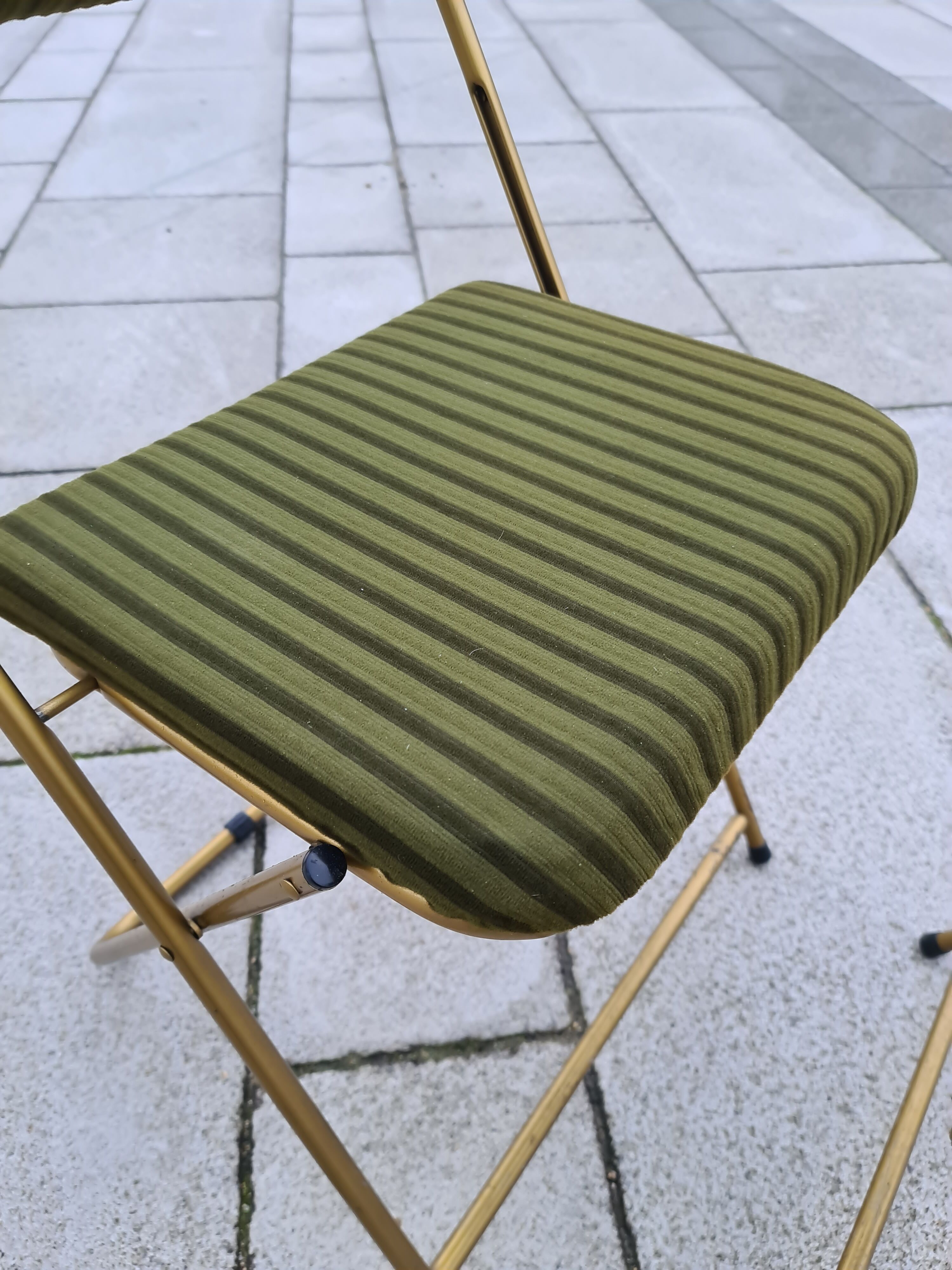 Pair of vintage folding chair Lafuma