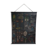 Vintage school poster by Paul Sougy - Le Pin, 1952