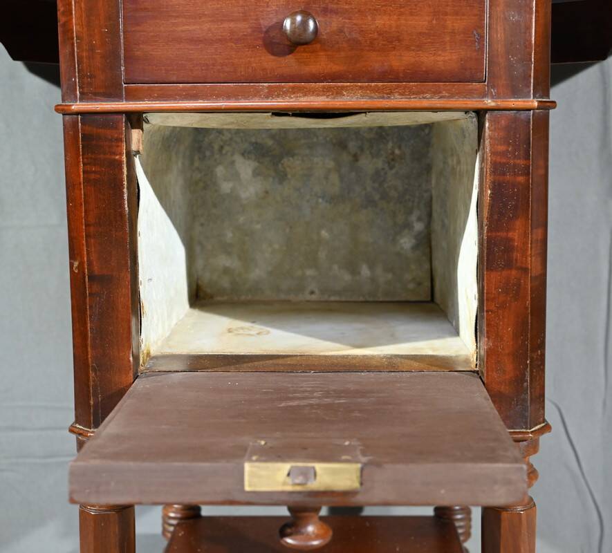 Small mahogany shuttered table, maison lemarchand, a. lemoine – mid-19th century