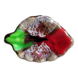 Vallauris vintage leaf ashtray bowl empty pocket