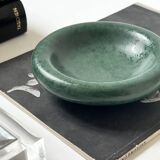Ashtray / round ceramic catchall in emerald green.