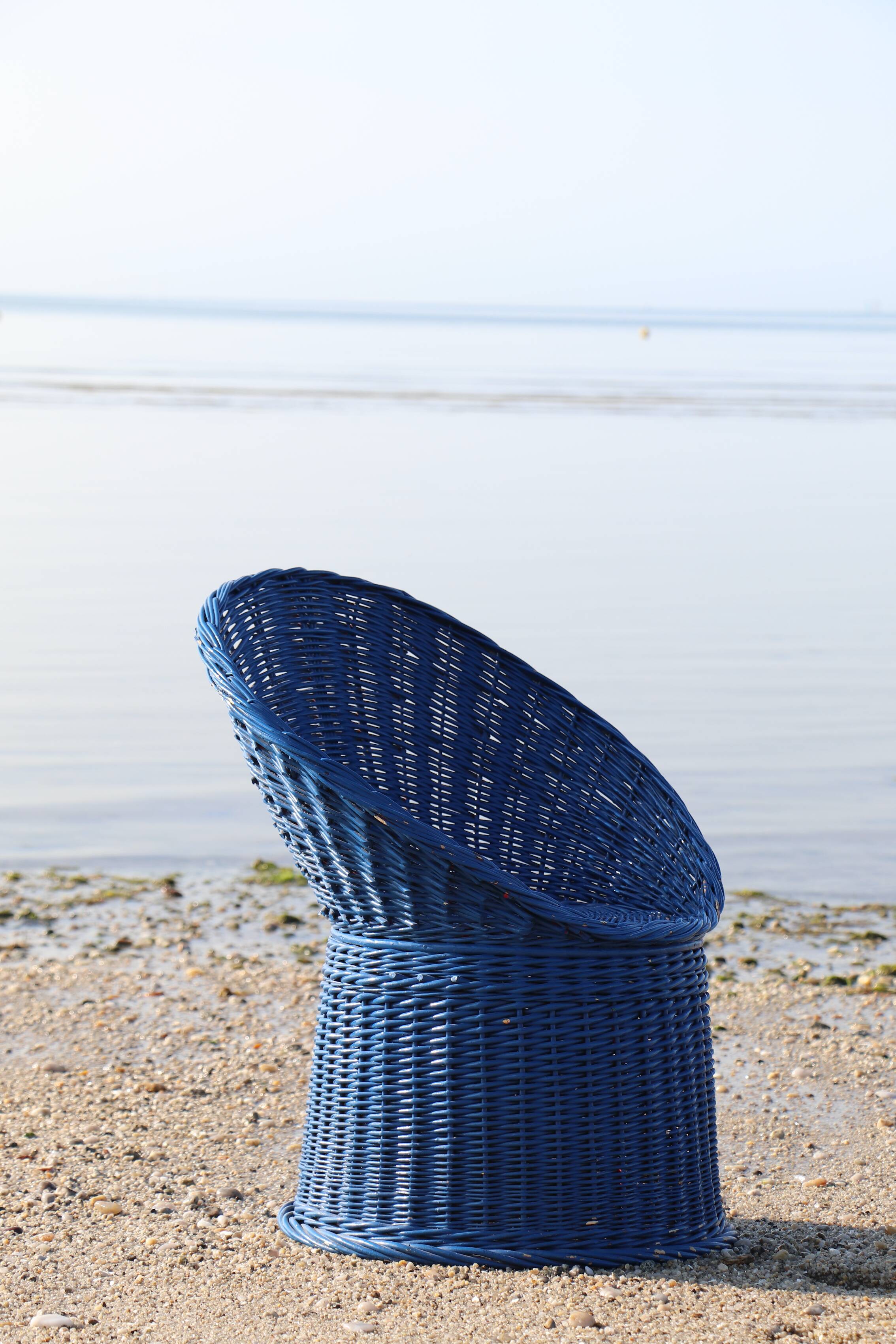 Wicker armchair, basketry – Ouessant - Brittany