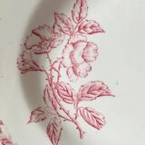 Plat de forme ovale à décors d’oiseaux et de fleurs en faïence d’Onnaing signé en creux