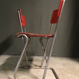 Rare set of dutch tubular side chairs.