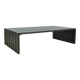 Vintage handmade wide SLATTED bench / side table, Netherlands 1970s